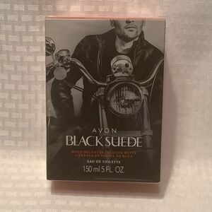 Avon Black Suede Boot Decanter Limited Edition